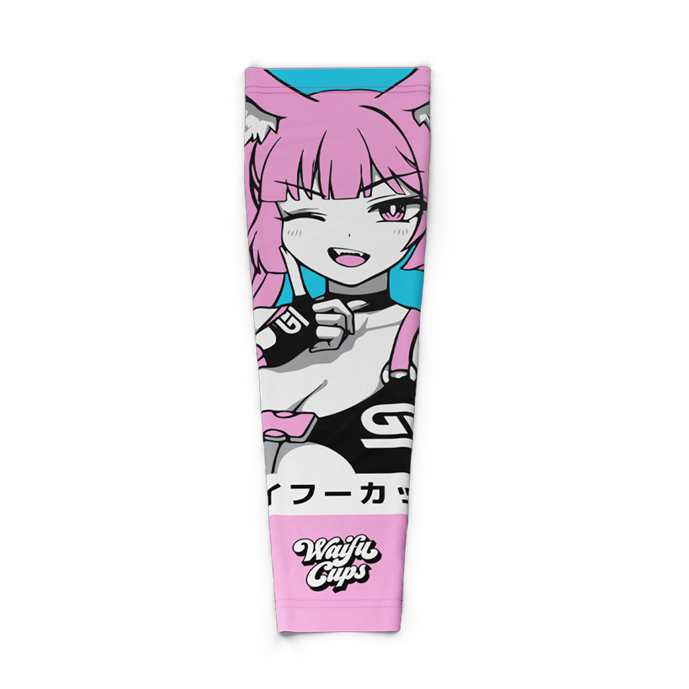 Waifu Gaming Sleeves - Frisky Kitty