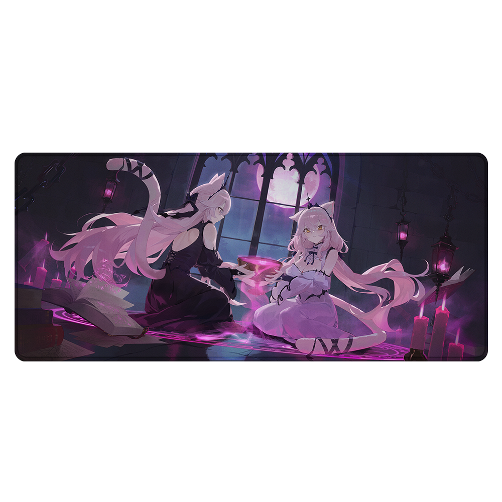 Nyanners: Two maidens one chalice Mousepad