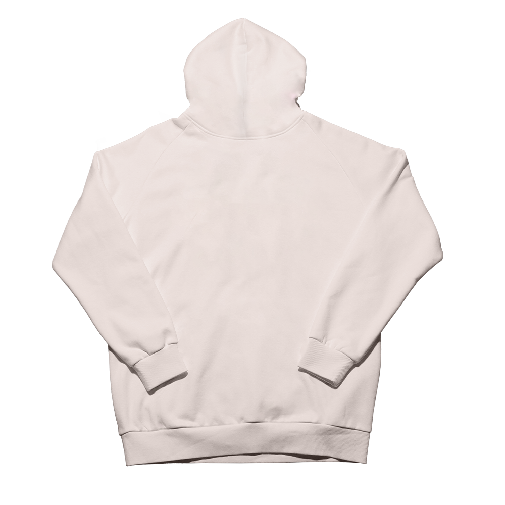 Cream Embossed Hoodie - Image 3