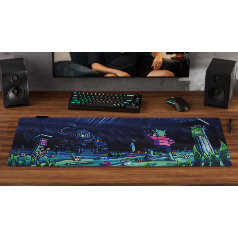 PIXEL CUPS x BigPuffer: Leviathan's Crossing RGB Mouse Pad - Image 4